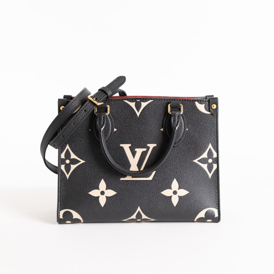 Louis Vuitton OnTheGo PM Bicolor Black Empreinte – Now You Glow