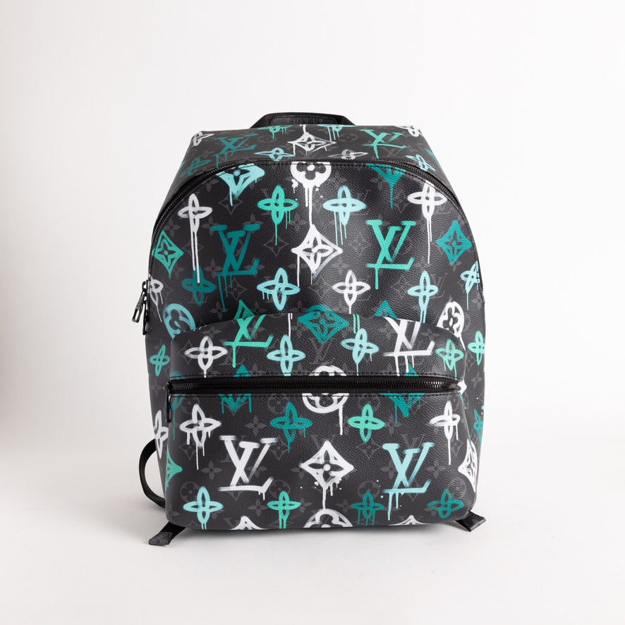 Louis Vuitton Discovery Backpack Turquoise Print