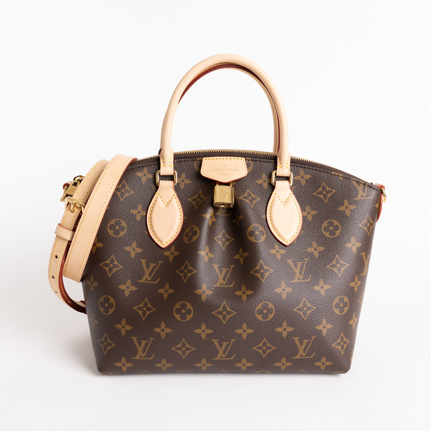 Louis Vuitton Boetie Handbag Monogram Canvas PM Brown