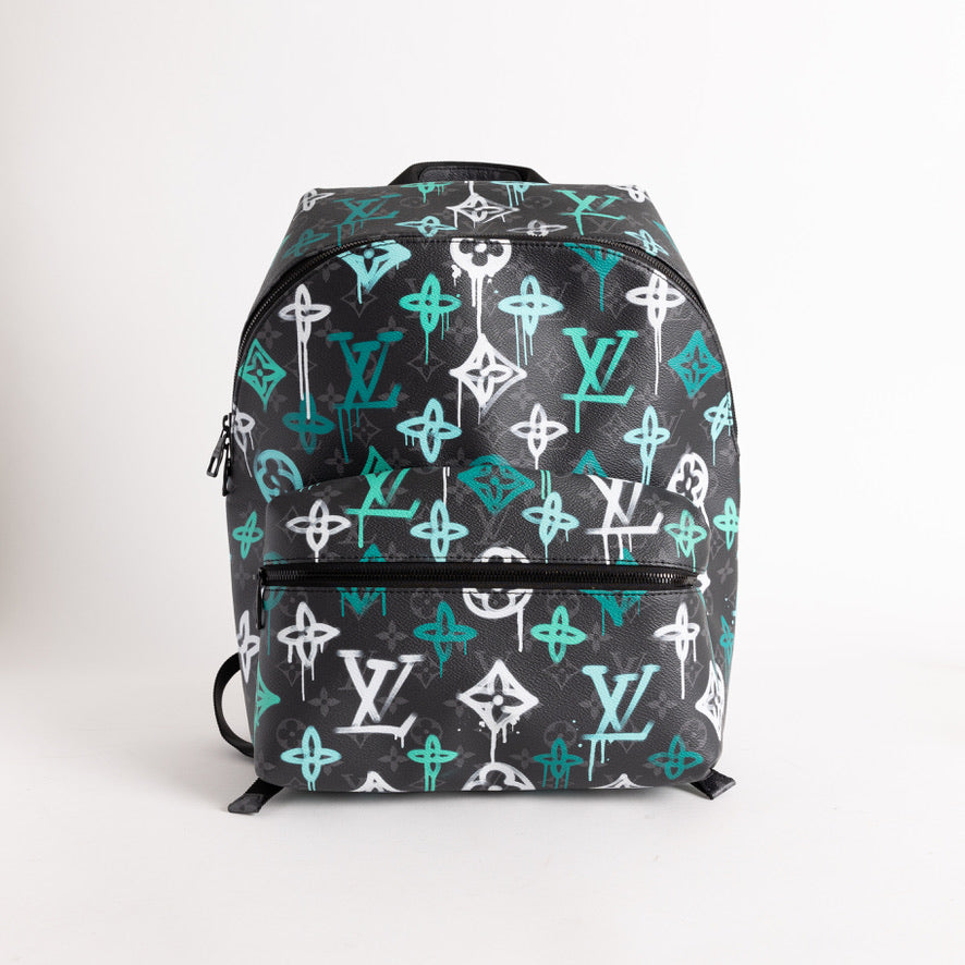Louis Vuitton Discovery Backpack Turquoise Print