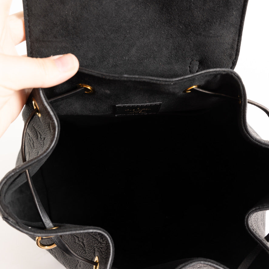 Louis Vuitton Montsouris Backpack PM Black Leather