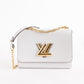 Louis Vuitton Twist MM White Epi Leather