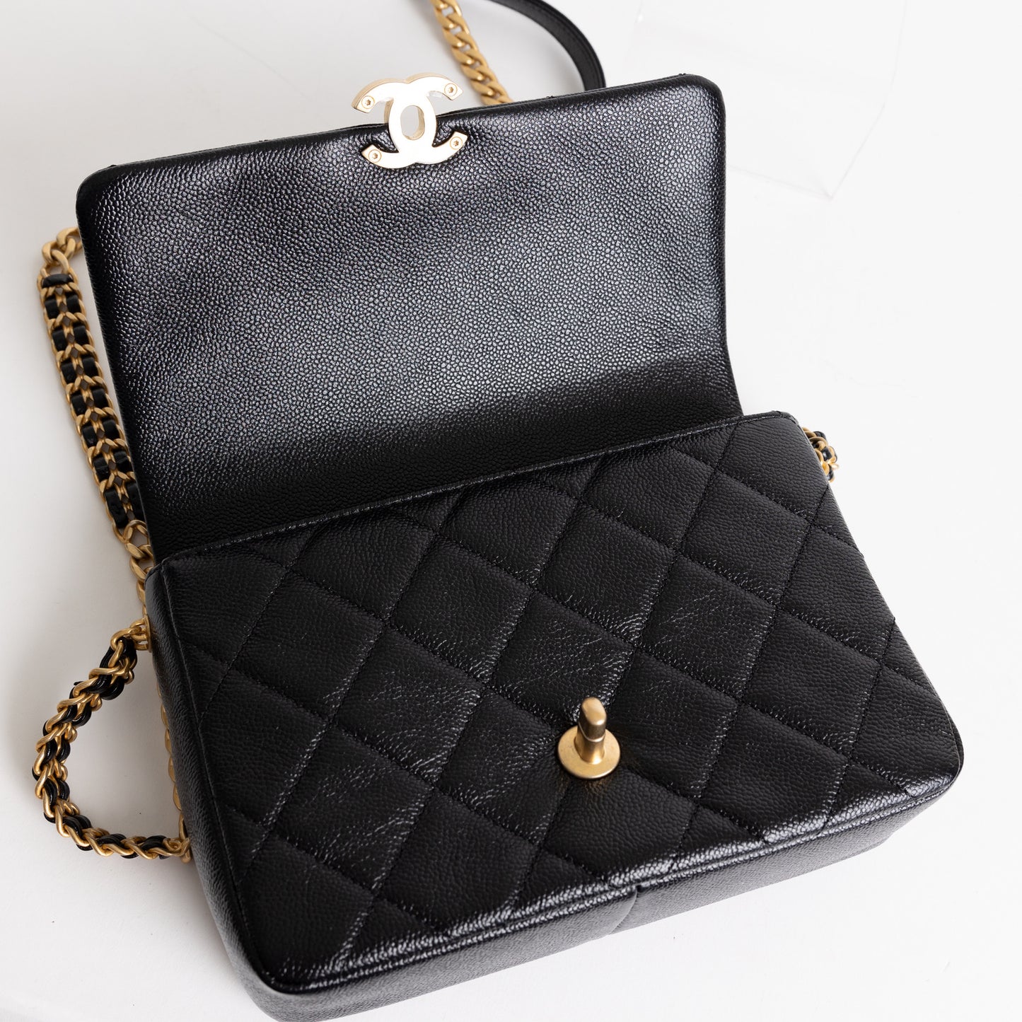 Chanel Caviar Quilted Small Melody Flap Black