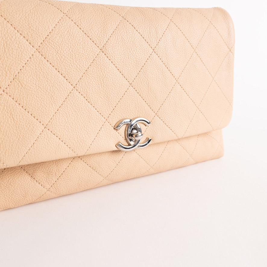 Chanel Caviar Shoulder Bag, Beige