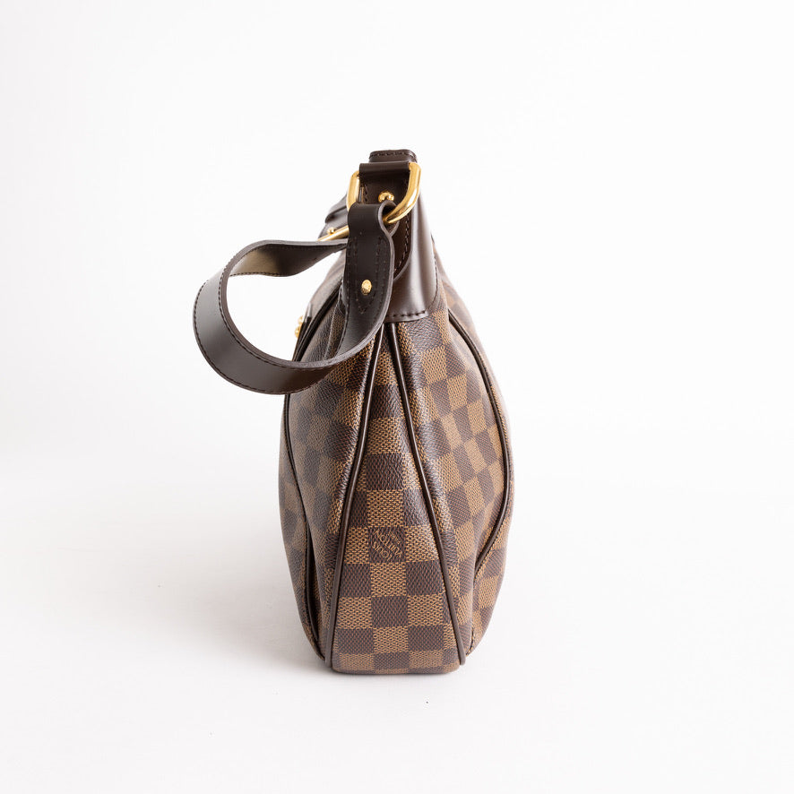 Brown Louis Vuitton Damier Ebene Bloomsbury GM Crossbody Bag