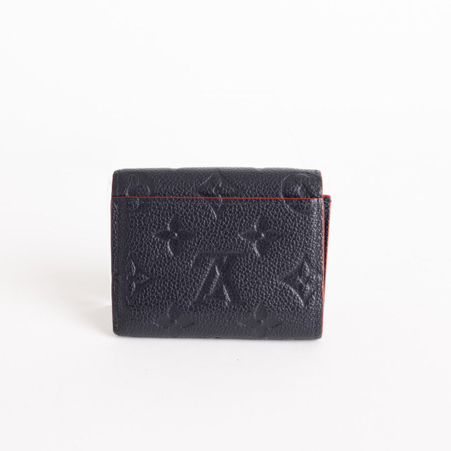 LOUIS VUITTON Monogram Empreinte Zoe Compact Wallet Black