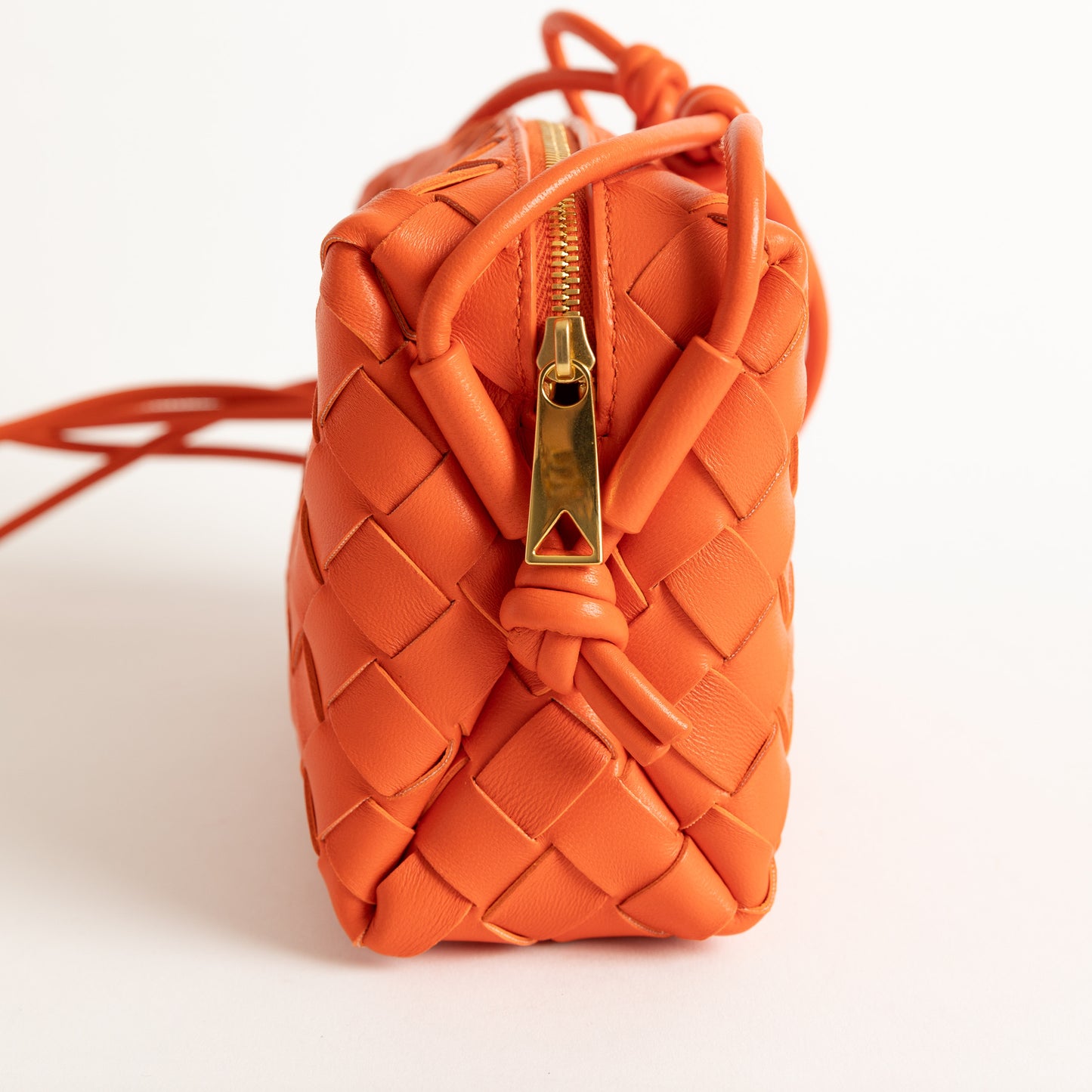 Bottega Veneta Mini Loop Bag Orange Gold