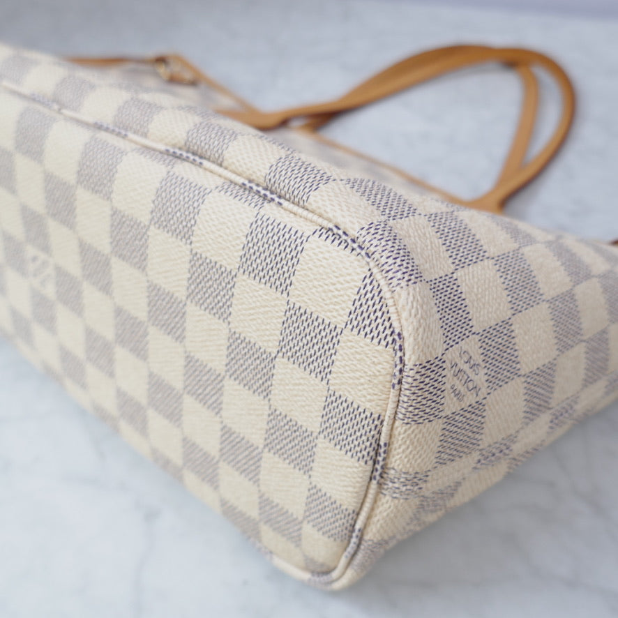 Louis Vuitton Neverfull PM Damier Azur with removable pouch