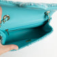Chanel Mini Flap in Turquoise Tweed