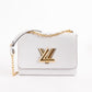 Louis Vuitton Twist MM White Epi Leather