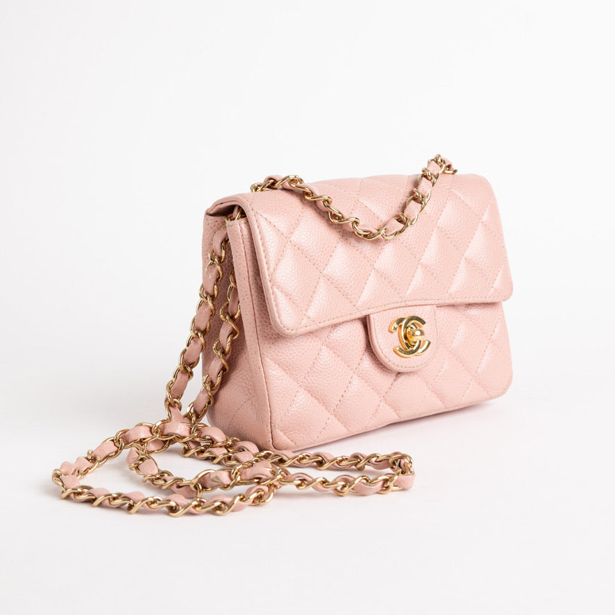 Chanel Caviar Square Mini Flap Bag